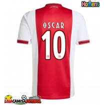 Camisa de Futebol Ajax Oscar Gloukh #10 Equipamento Principal 2025-26 Manga Curta